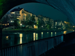 Metz de nuit - Sous les ponts - Moselle